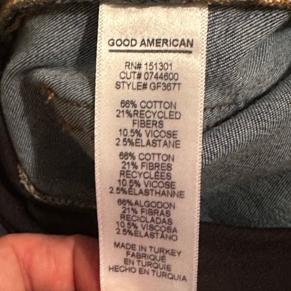 NWT Good American Maternity Good Flare Jeans - Picture 9 of 13
